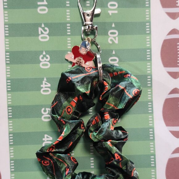 Football Themed Wristlet Keyring with a Football related charm attached !! - Picture 3 of 3